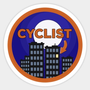 Cyclist Sticker